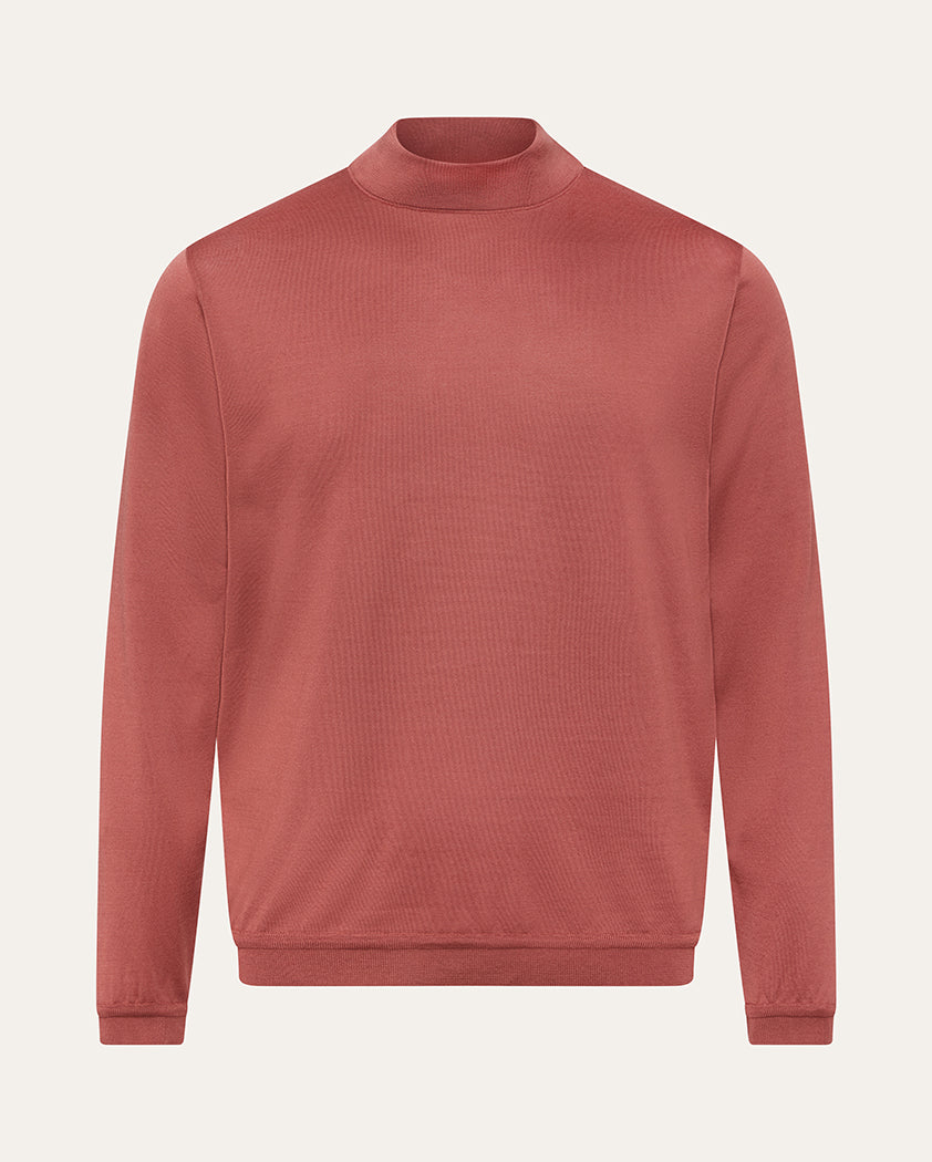Jersey Knit Cotton Mock Turtleneck | Saint Croix