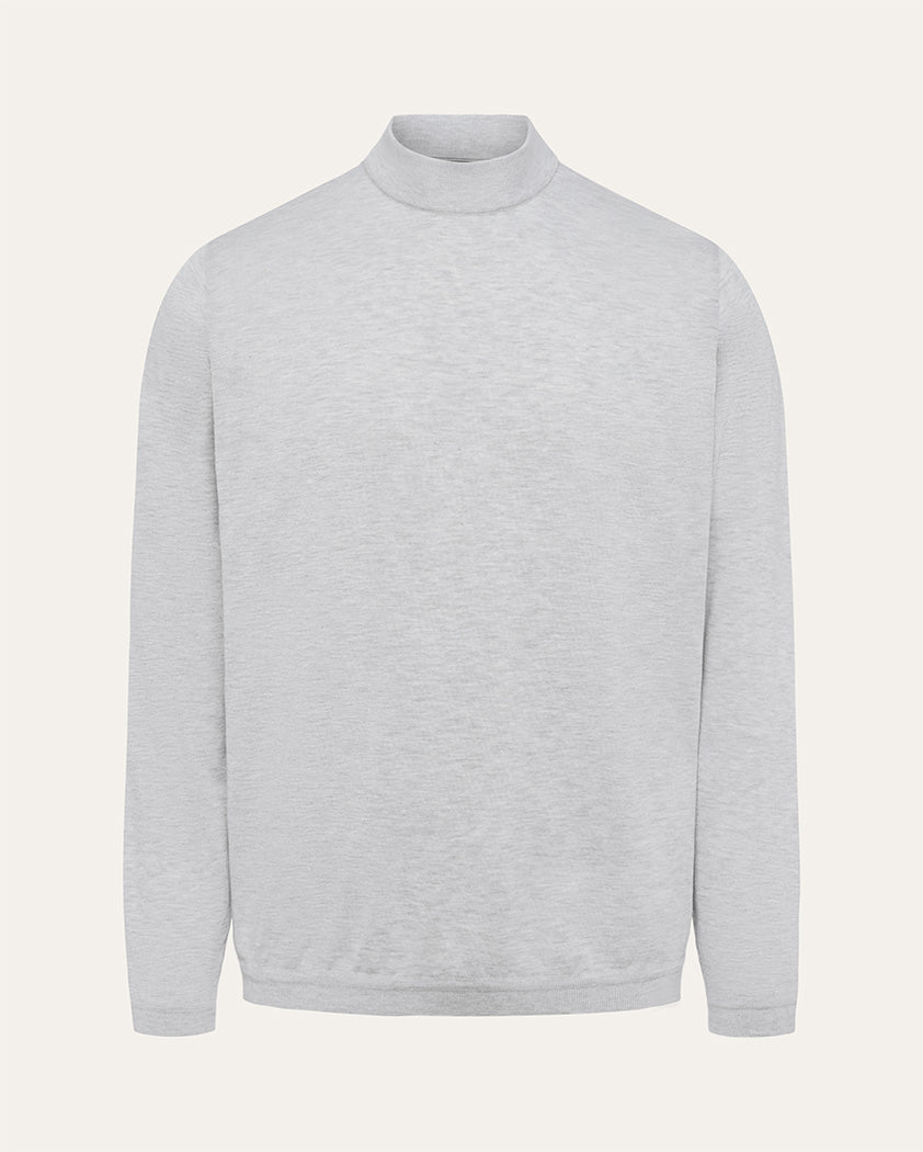 Jersey Knit Cotton Mock Turtleneck | Saint Croix
