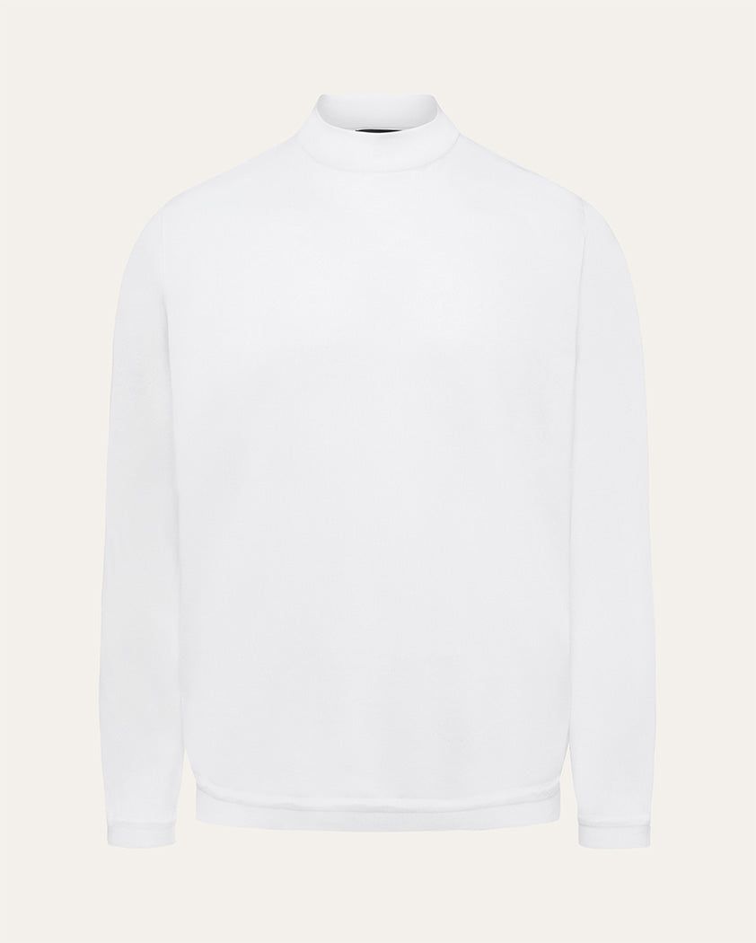 Jersey Knit Cotton Mock Turtleneck | Saint Croix