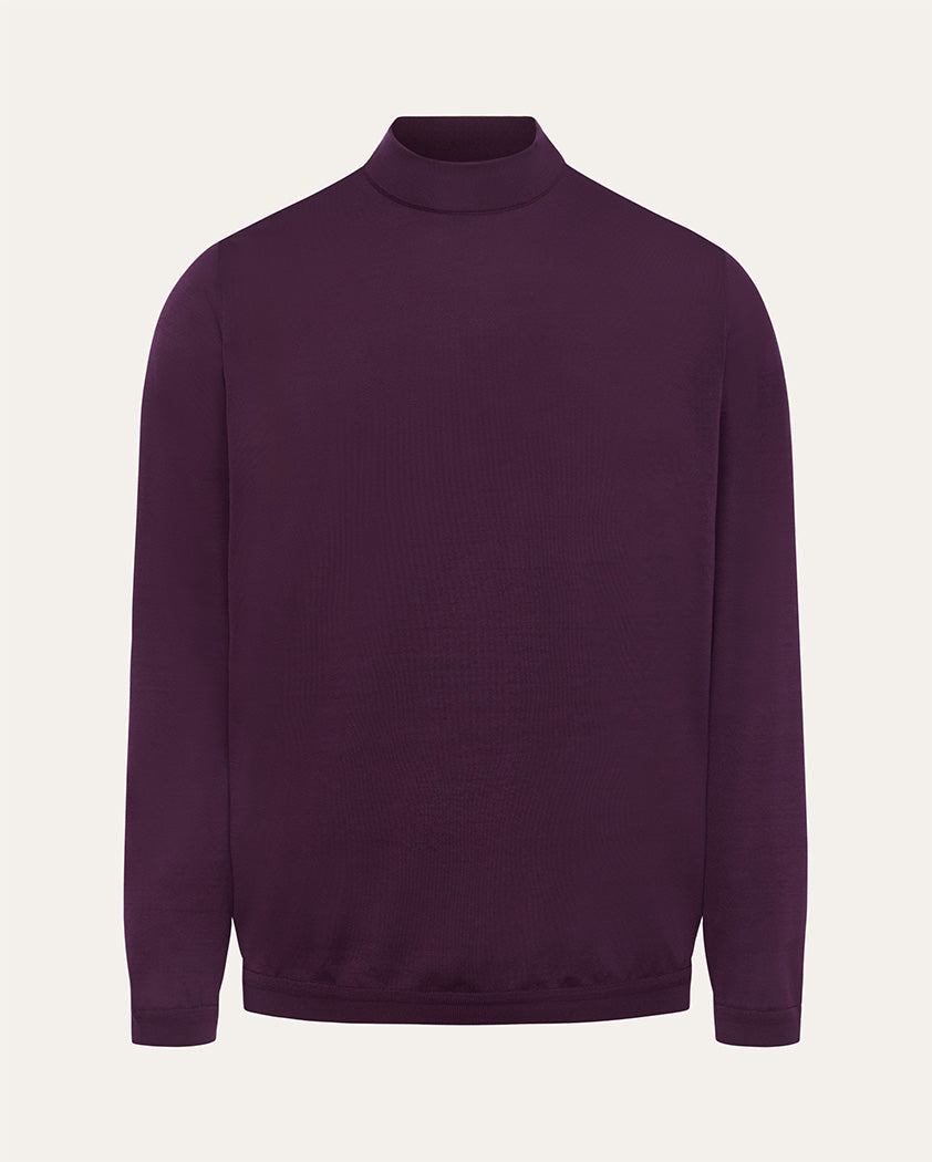 Jersey Knit Cotton Mock Turtleneck | Saint Croix