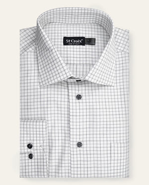 Windowpane Cotton Shirt
