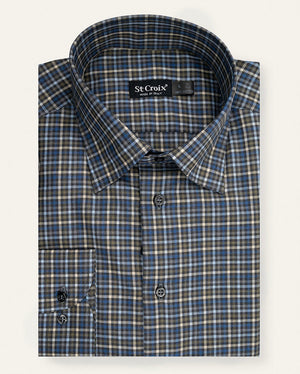 Mélange Check Cotton Shirt