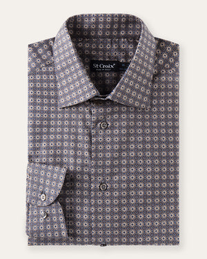 Muted Medallion Cotton Shirt