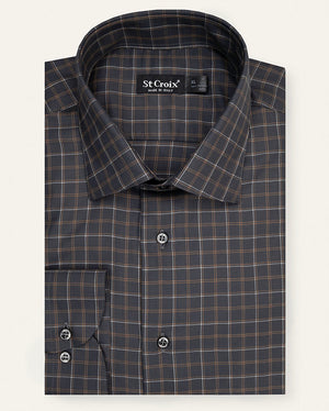 Windowpane Wool Shirt