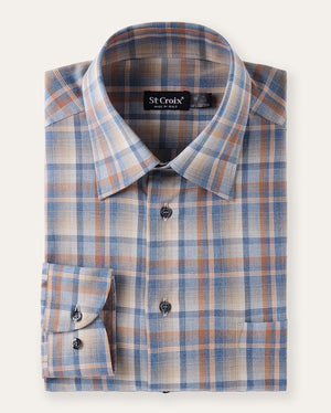 Modern Plaid Cotton Shirt
