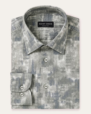 Brush Stroke Cotton Shirt