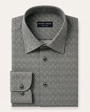 Pinwheel Medallion Cotton Shirt