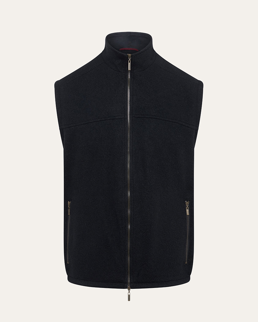 Boiled Wool Vest | Saint Croix