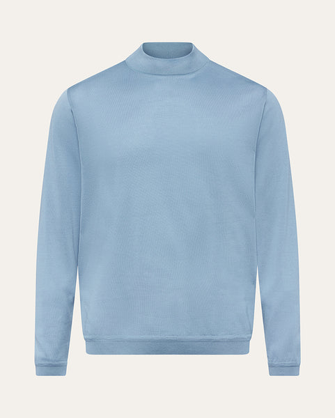 Jersey Knit Cotton Mock Turtleneck | Saint Croix
