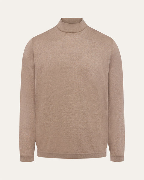 Jersey Knit Cotton Mock Turtleneck | Saint Croix