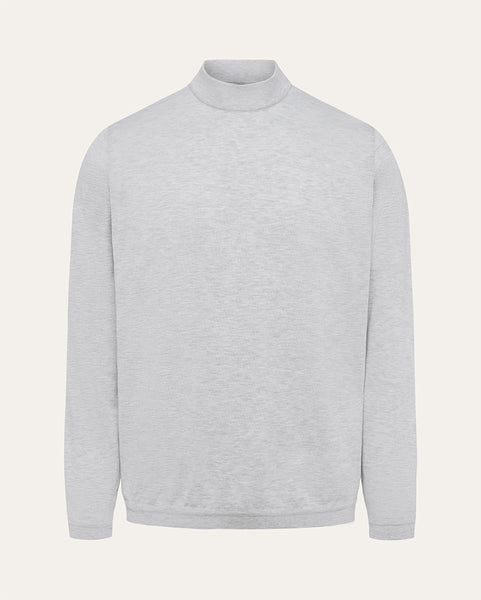 Jersey Knit Cotton Mock Turtleneck | Saint Croix