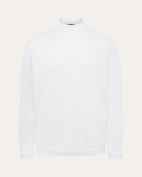 Jersey Knit Cotton Mock Turtleneck | Saint Croix