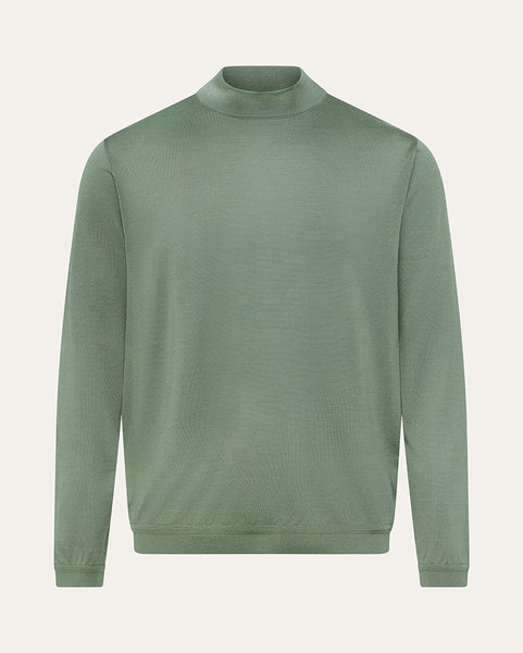 Jersey Knit Cotton Mock Turtleneck | Saint Croix