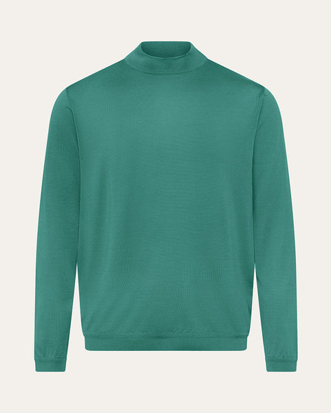 Jersey Knit Cotton Mock Turtleneck | Saint Croix